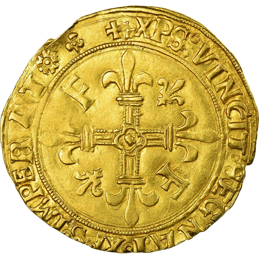 Coin, France, François Ier, Ecu d'or, Lyons, EF(40-45), Gold, Duplessy:775