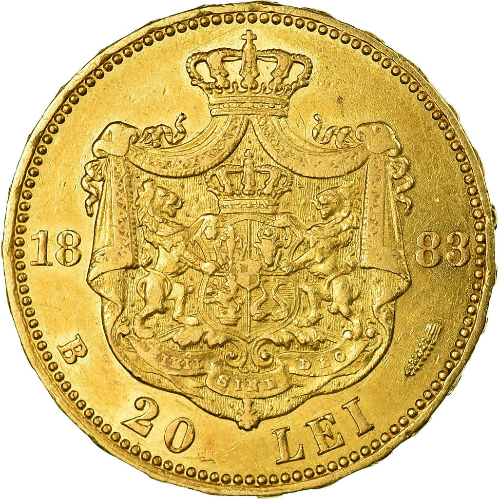 Monnaie, Roumanie, Carol I, 20 Lei, 1883, TTB+, Or, KM:20