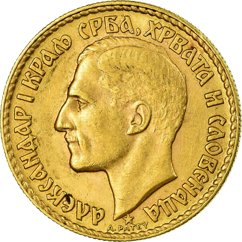 Coin, Yugoslavia, Alexander I, 20 Dinara, 1925, AU(50-53), Gold, KM:7