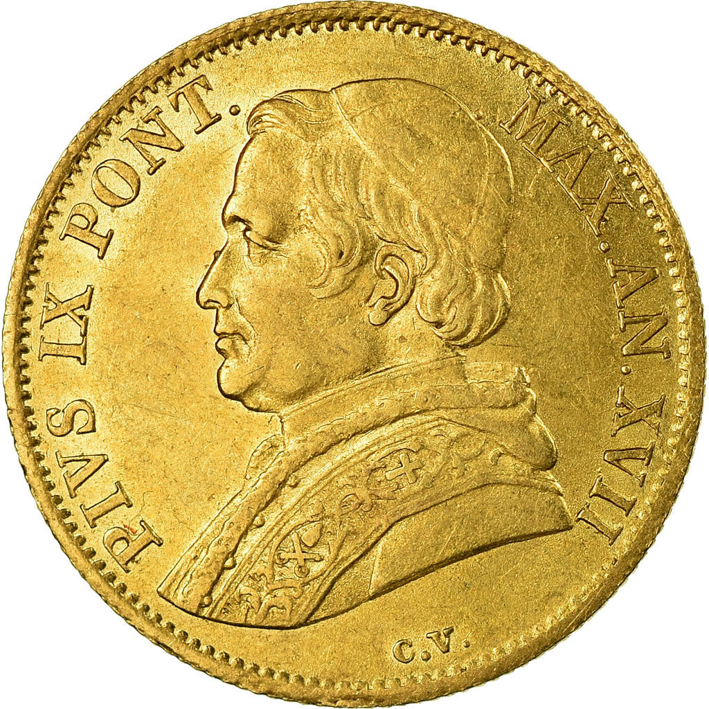 Monnaie, États italiens, PAPAL STATES, Pius IX, Scudo, 1862, Roma, SUP, Or