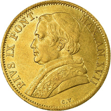 Monnaie, États italiens, PAPAL STATES, Pius IX, Scudo, 1862, Roma, SUP, Or