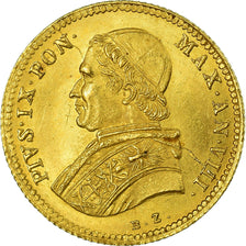 Moneta, DEPARTAMENTY WŁOSKIE, PAPAL STATES, Pius IX, Scudo, 1853, Roma, MS(63)