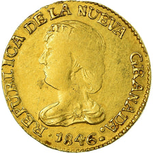 Coin, Colombia, 2 Pesos, 1846, Popayan, VF(20-25), Gold, KM:95