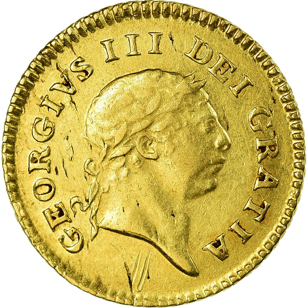 Coin, Great Britain, George III, 1/3 Guinea, 1806, London, EF(40-45), Gold