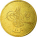 Monnaie, Égypte, Abdul Hamid II, 10 Qirsh, 1908, Misr, SUP, Or, KM:282