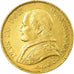 Monnaie, États italiens, PAPAL STATES, Pius IX, 20 Lire, 1866, Rome, TTB, Or