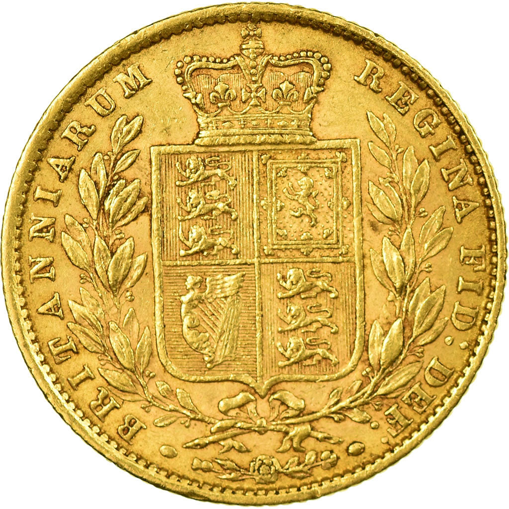 Coin, Great Britain, Victoria, Sovereign, 1872, London, EF(40-45), Gold