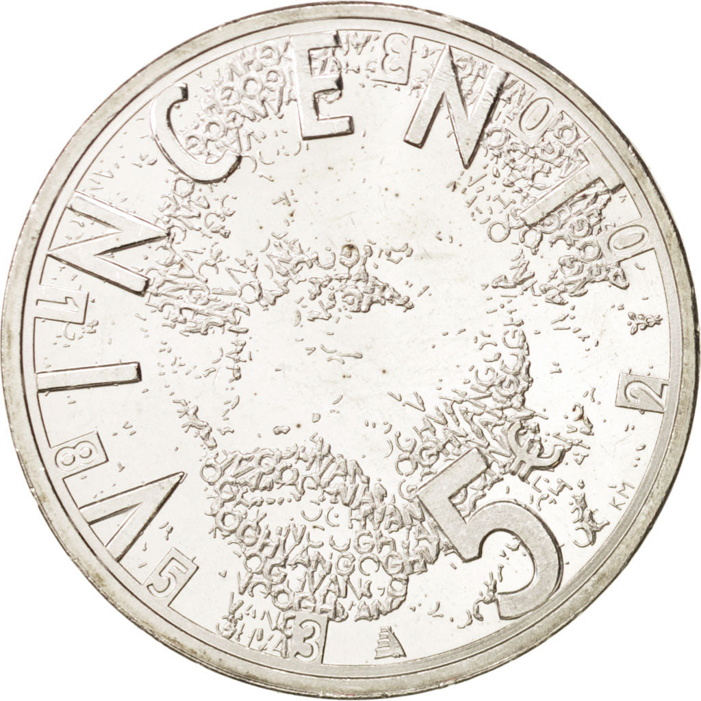 Netherlands, 5 Euro, 2003, Silver, Van Gogh, KM:245