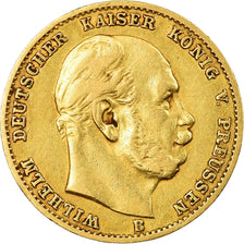 Coin, German States, PRUSSIA, Wilhelm I, 10 Mark, 1874, Hannover, EF(40-45)