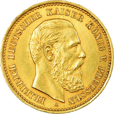 Coin, German States, PRUSSIA, Friedrich III, 10 Mark, 1888, Berlin, AU(55-58)