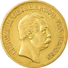 Munten, Duitse staten, HESSE-DARMSTADT, Ludwig III, 10 Mark, 1876, Darmstadt