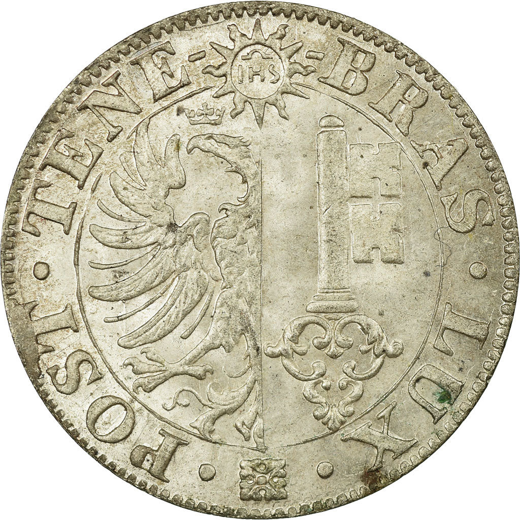 Coin, SWISS CANTONS, GENEVA, 25 Centimes, 1844, Genève, MS(63), Billon, KM:129