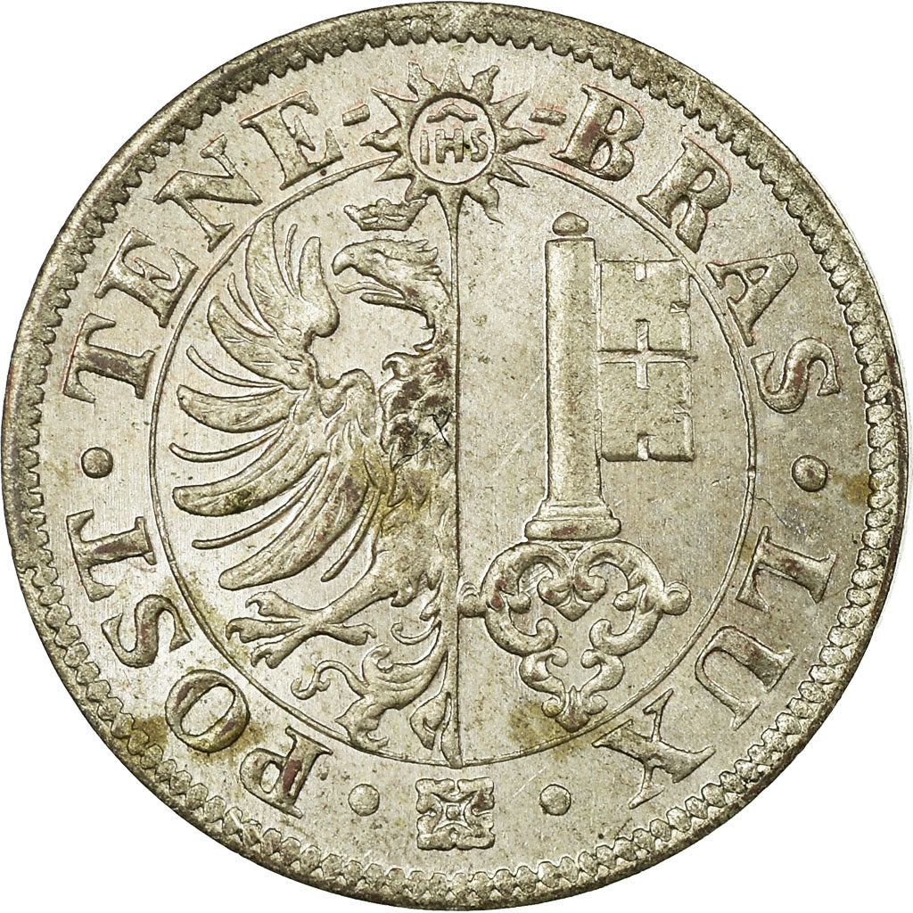 Münze, SWISS CANTONS, GENEVA, 2 Centimes, 1839, VZ+, Billon, KM:126
