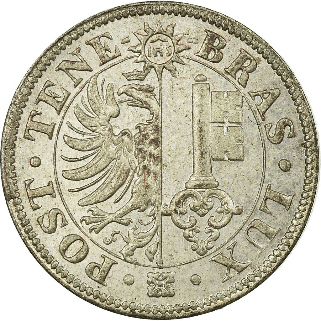 Coin, SWISS CANTONS, GENEVA, 2 Centimes, 1839, MS(60-62), Billon, KM:126