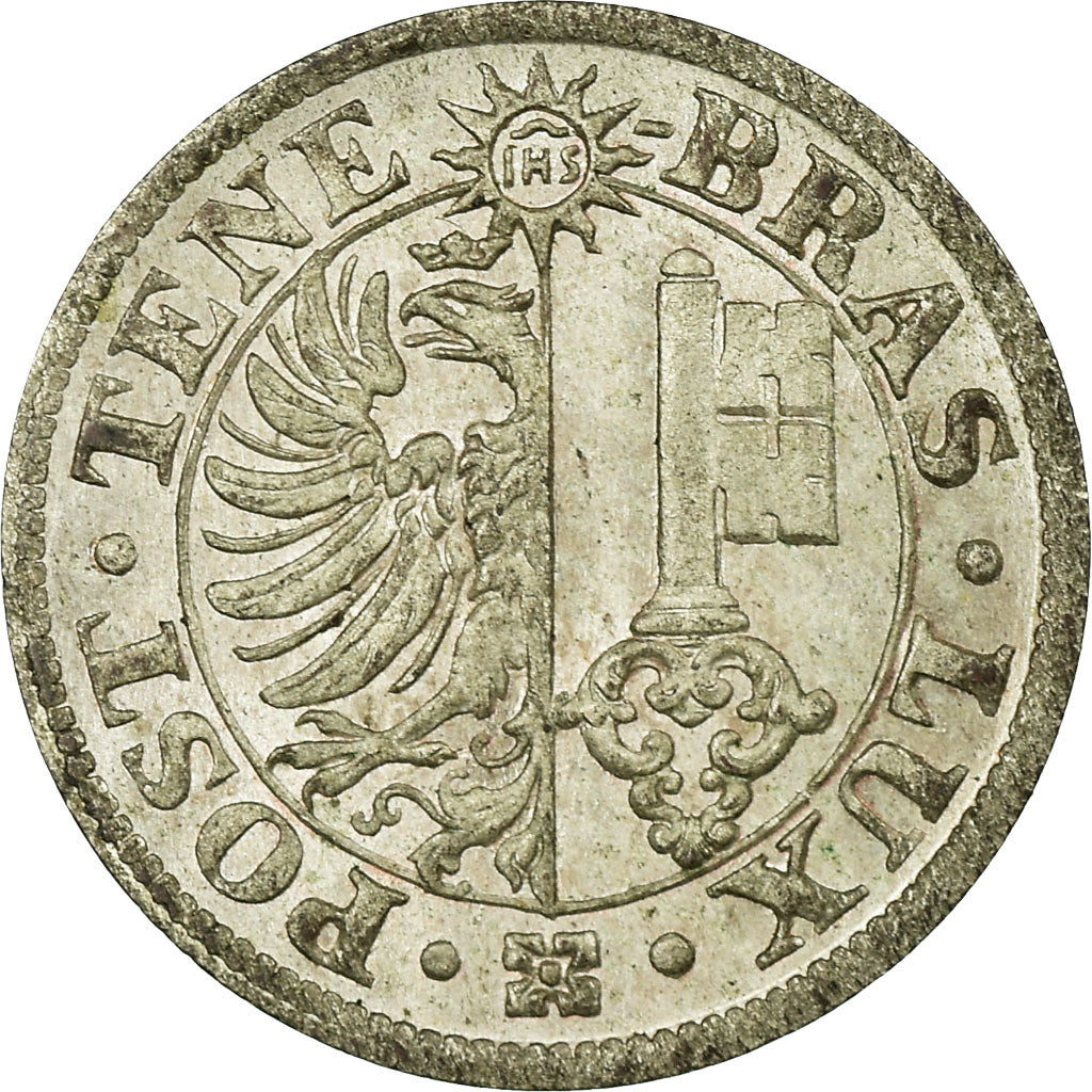 Moneta, CANTONI SVIZZERI, GENEVA, Centime, 1839, SPL, Argento, KM:125a