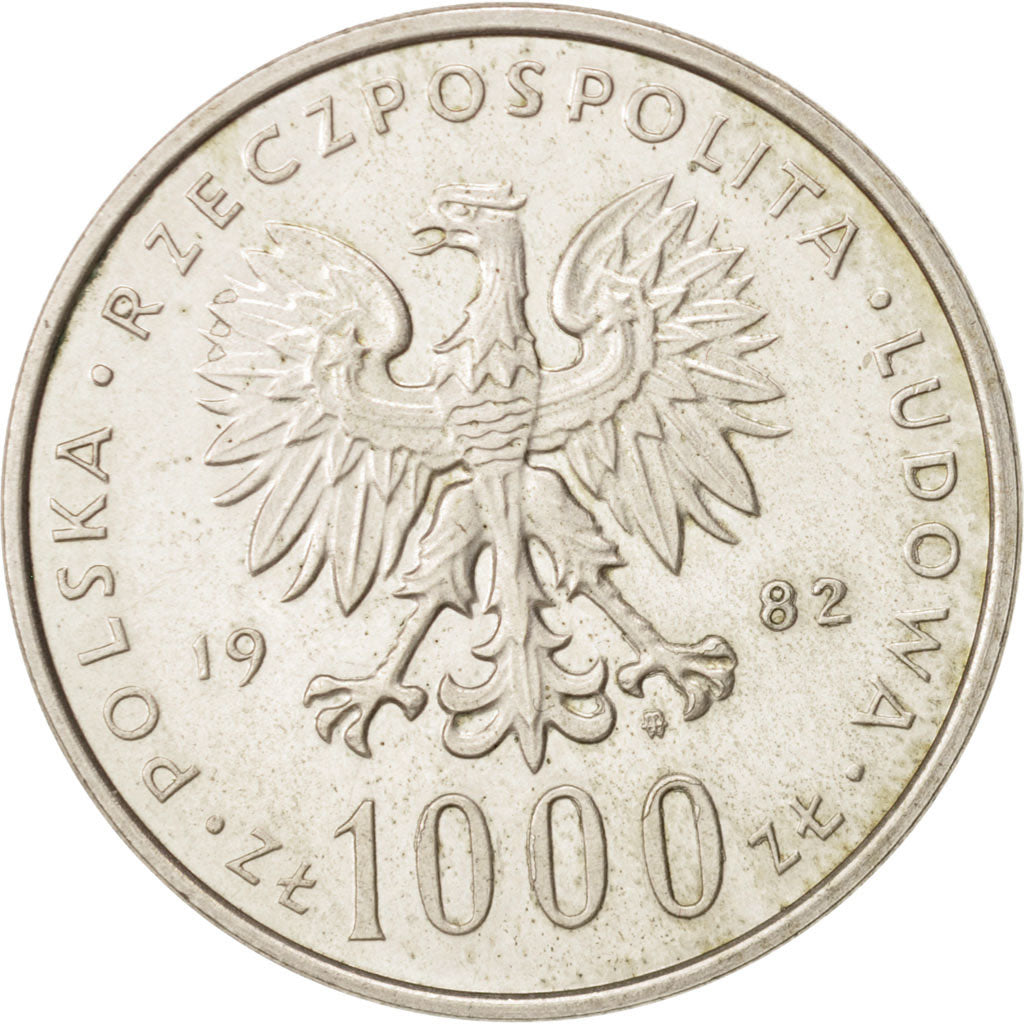 Poland, 1000 Zlotych, 1982, Warsaw, Silver, KM:144
