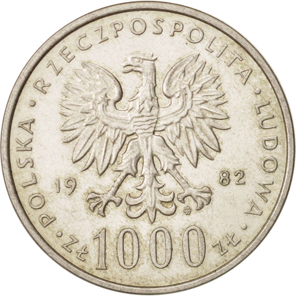 Poland, 1000 Zlotych, 1982, Warsaw, Silver, KM:144