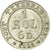 Moneta, CANTONI SVIZZERI, GENEVA, 1-1/2 Sol, 1825, SPL, Biglione, KM:121