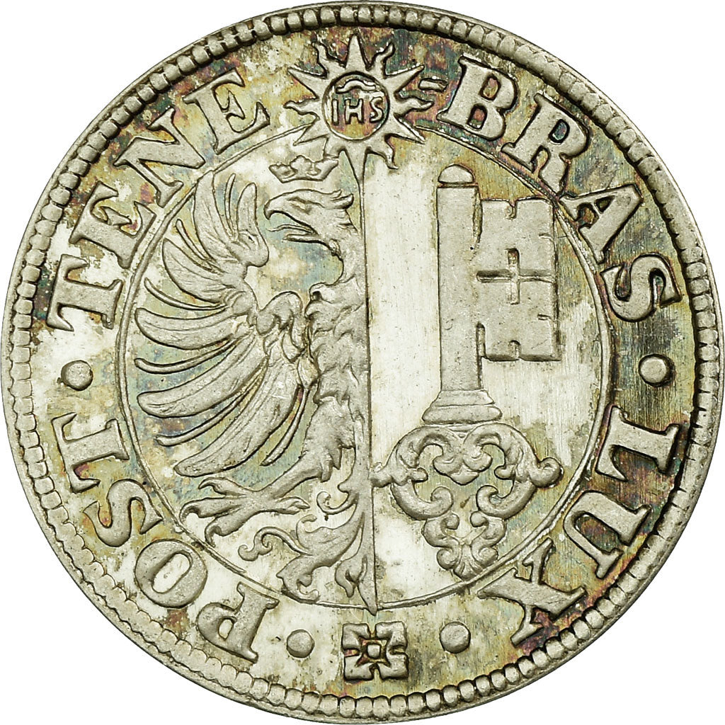 Coin, SWISS CANTONS, GENEVA, Centime, 1839, Prooflike, MS(63), Silver, KM:125a