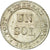 Moneta, CANTONI SVIZZERI, GENEVA, Sol, 1833, SPL, Biglione, KM:120