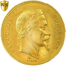 Coin, France, Napoleon III, 100 Francs, 1864, Paris, PCGS, MS62