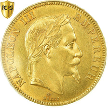 Moneta, Francja, Napoleon III, Napoléon III, 100 Francs, 1863, Strasbourg