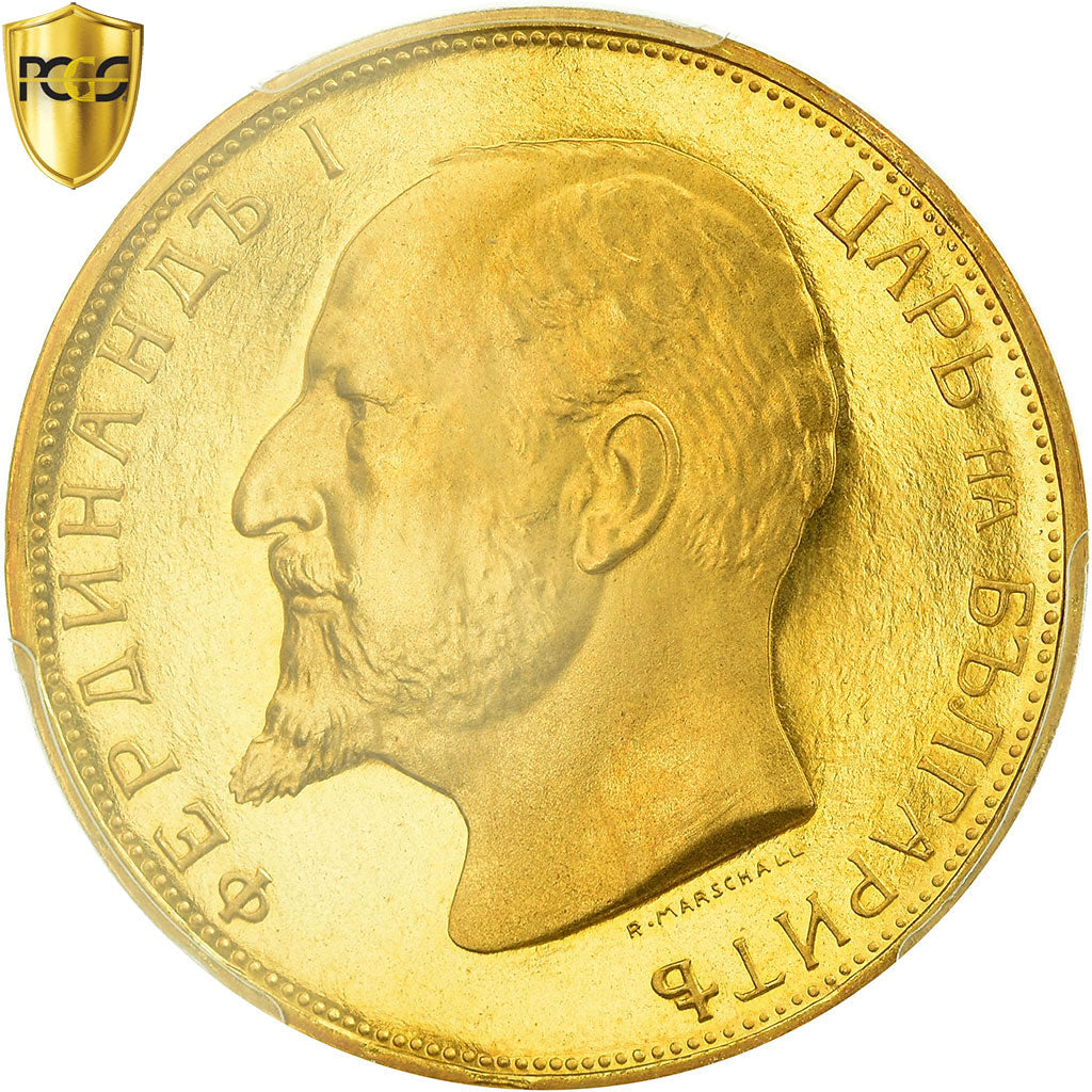 Coin, Bulgaria, 100 Leva, 1912, Restrike, PCGS, PR67CAM, Gold, KM:34, graded