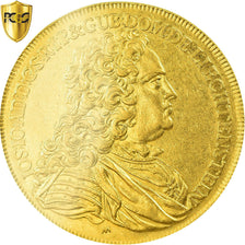 Monnaie, Liechtenstein, Josef Johann Adam, 10 Ducat, 1728, Refrappe, PCGS, AU55