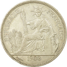 Coin, FRENCH INDO-CHINA, Piastre, 1903, Paris, EF(40-45), Silver, KM:5a.1