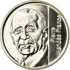 Munten, Frankrijk, Mendès France, 5 Francs, 1992, Paris, ESSAI, UNC-, Nickel