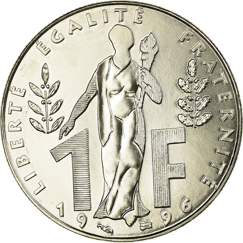 Coin, France, Jacques Rueff, Franc, 1996, Paris, ESSAI, MS(63), Nickel, KM:1160
