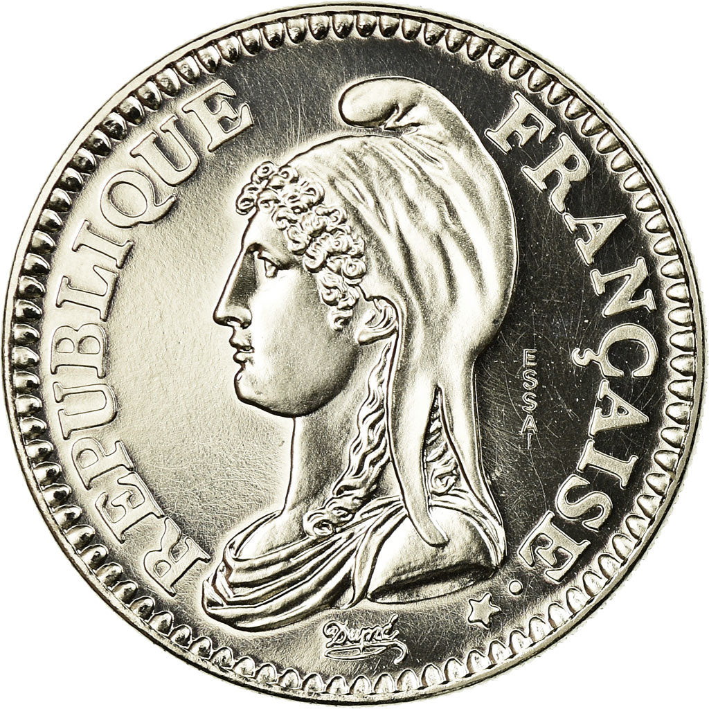 Coin, France, République, Franc, 1992, Paris, ESSAI, MS(63), Nickel, KM:1004.1