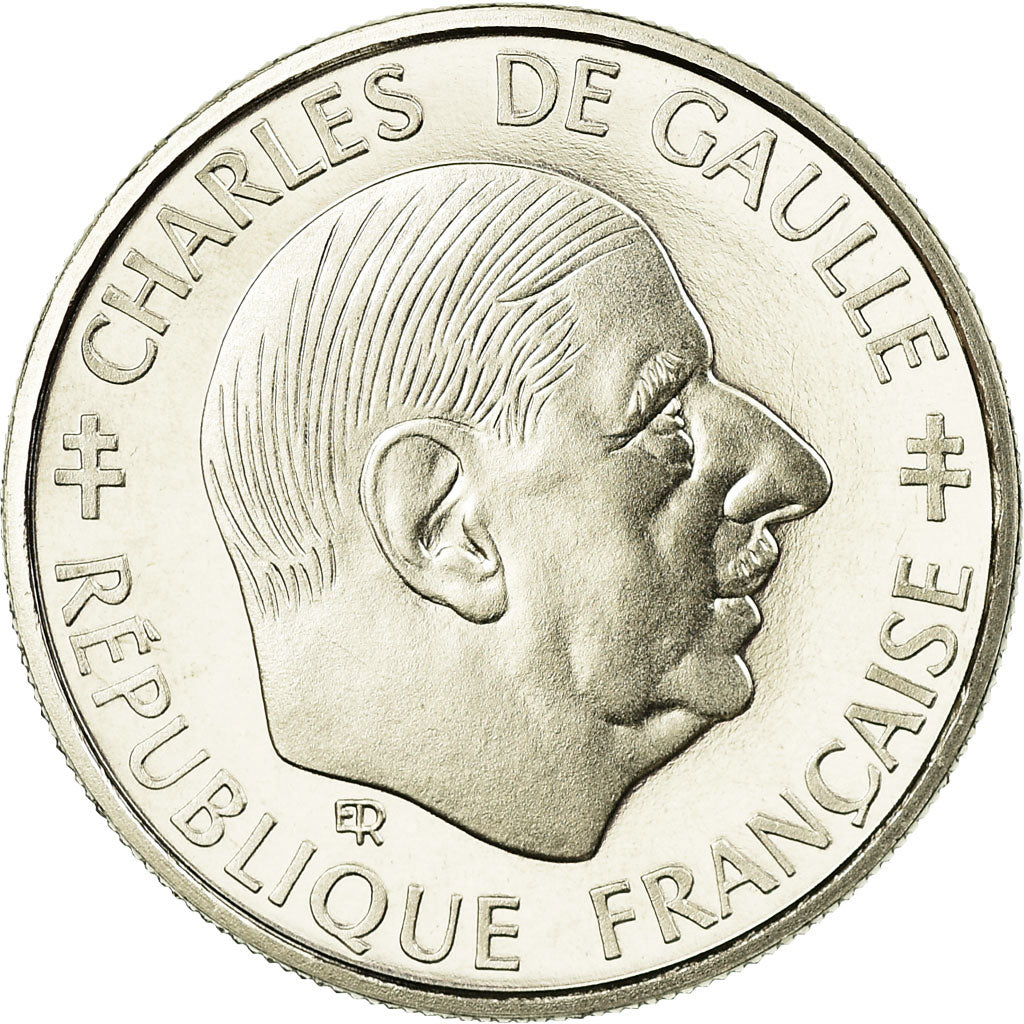 Moneda, Francia, Charles de Gaulle, Franc, 1988, Paris, ESSAI, SC, Níquel