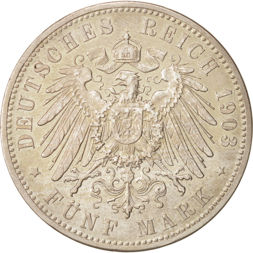 German States, BAVARIA, Otto, 5 Mark, 1903, Munich, Silver, KM:915