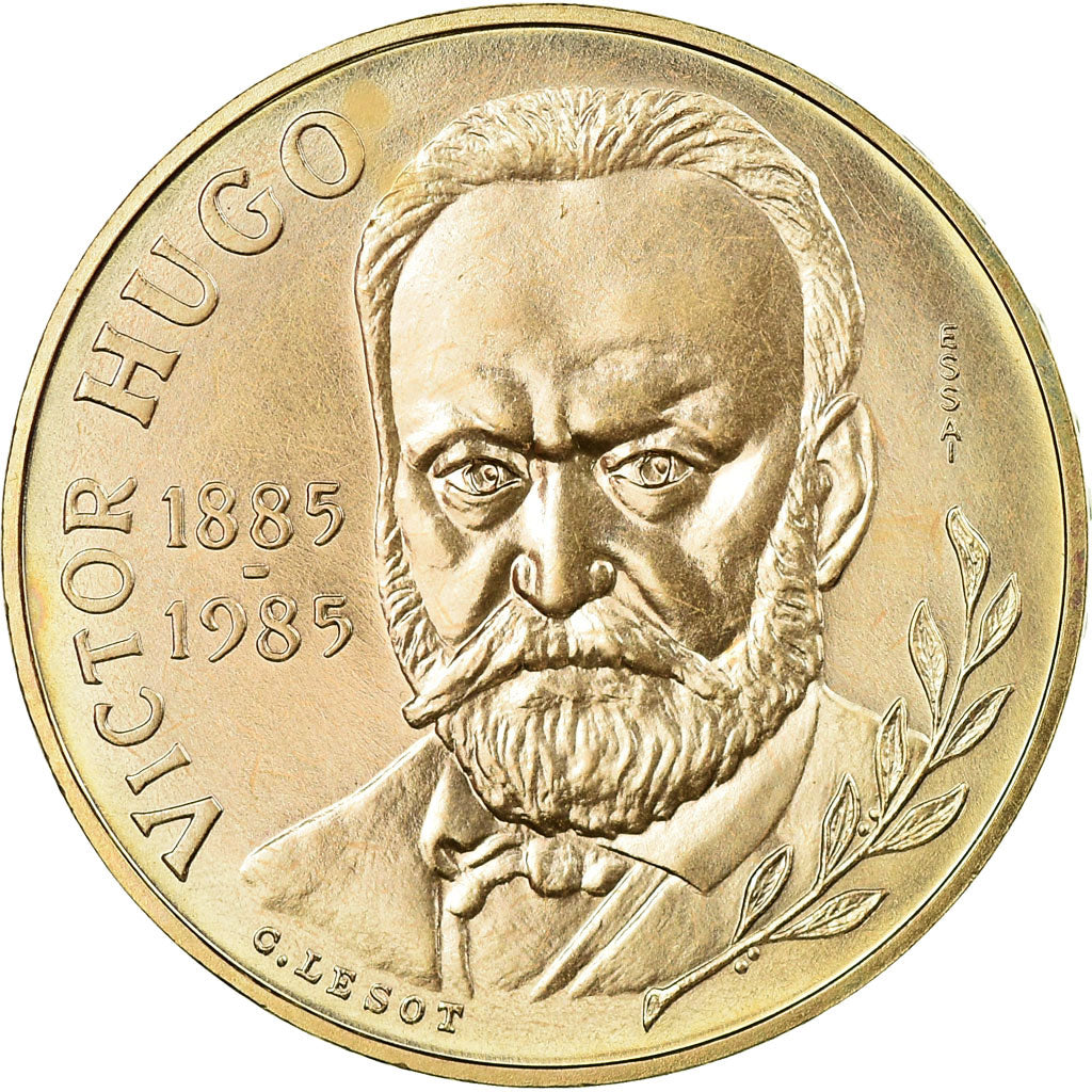 Münze, Frankreich, Victor Hugo, 10 Francs, 1985, Paris, ESSAI, UNZ