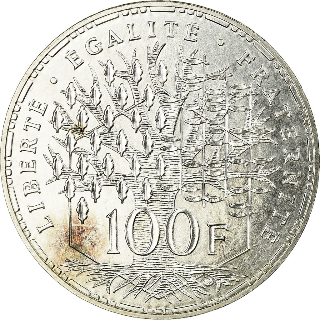 Coin, France, Panthéon, 100 Francs, 1982, Pessac, ESSAI, MS(63), Silver