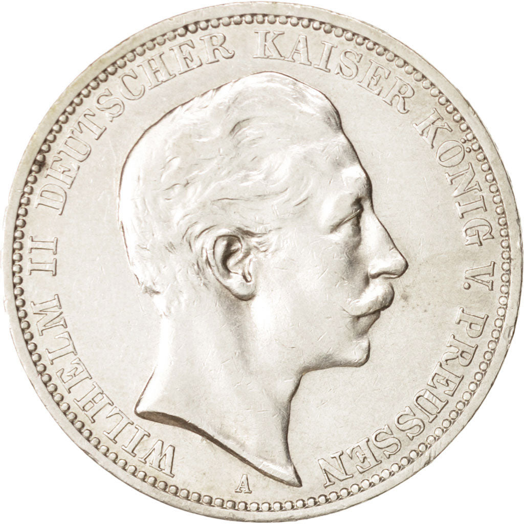 German States, PRUSSIA, Wilhelm II, 3 Mark, 1911, Berlin, Silver, KM:527