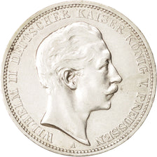 German States, PRUSSIA, Wilhelm II, 3 Mark, 1911, Berlin, Silver, KM:527