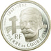 Moeda, França, Pierre de Coubertin, 100 Francs, 1991, ENSAIO, MS(65-70), Prata
