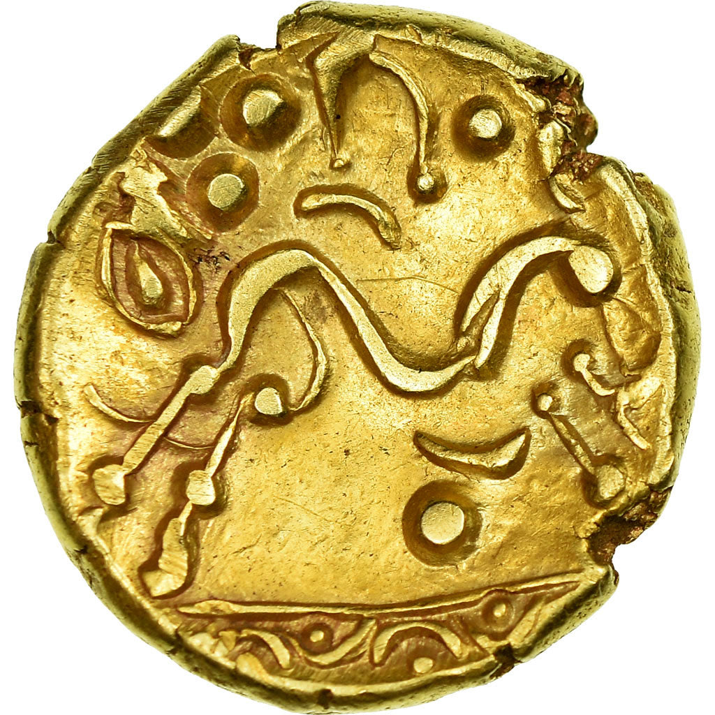 Coin, Ambiani, Stater, AU(50-53), Gold, Delestrée:240