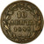 Moneta, Grecia, Othon, 10 Lepta, 1848, Athens, MB+, Rame, KM:29