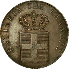 Coin, Greece, Othon, 5 Lepta, 1840, Athens, EF(40-45), Copper, KM:16