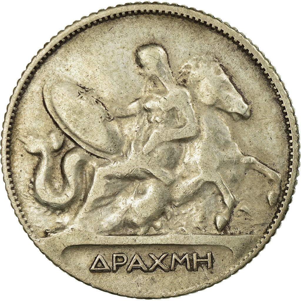 Coin, Greece, George I, Drachma, 1910, EF(40-45), Silver, KM:60