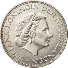 Netherlands, Juliana, 2-1/2 Gulden, 1960, AU, Silver, KM:185