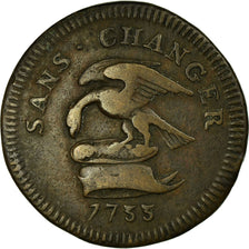 Coin, Isle of Man, Penny, 1733, Pobjoy Mint, VF(30-35), Bronze, KM:5a