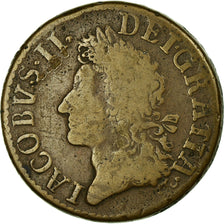 Coin, Ireland, James II, 1/2 Crown, 1690, VF(20-25), Brass, KM:95