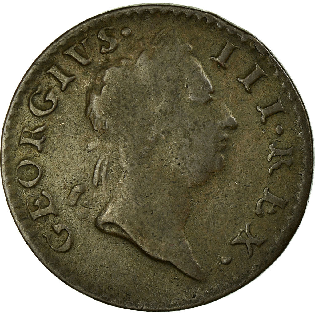 Coin, Ireland, George III, 1/2 Penny, 1769, VF(20-25), Copper, KM:138