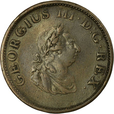 Coin, Ireland, George III, 1/2 Penny, 1805, VF(30-35), Copper, KM:147.1