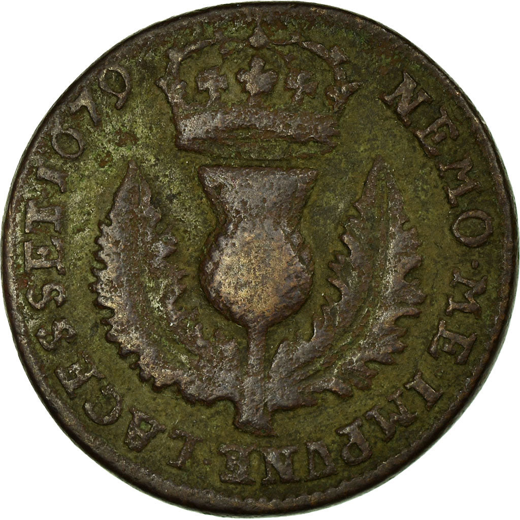 Monnaie, Scotland, Charles II, 6 Pence, 1679, B+, Cuivre, KM:115