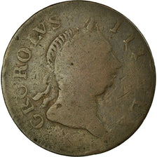 Coin, Ireland, 1/2 Penny, 1766, Evasion Token, F(12-15), Copper, KM:137